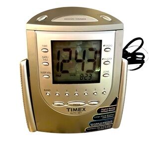 Radio Alarm Clock Timex Model T311T- AM/FM, 18 Presets Wake Sleep